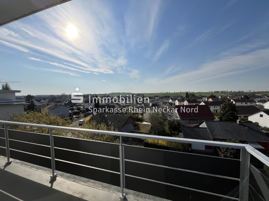 Blick vom Balkon über Worms Pfeddersheim
