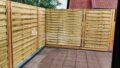 Terasse mit Sichtschutz aus Holz
