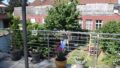Blick von der Dachterrasse in den Garten
