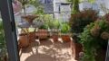Balkon mit Pflanzen