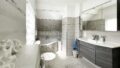 Wannenbad im DG mit Bidet