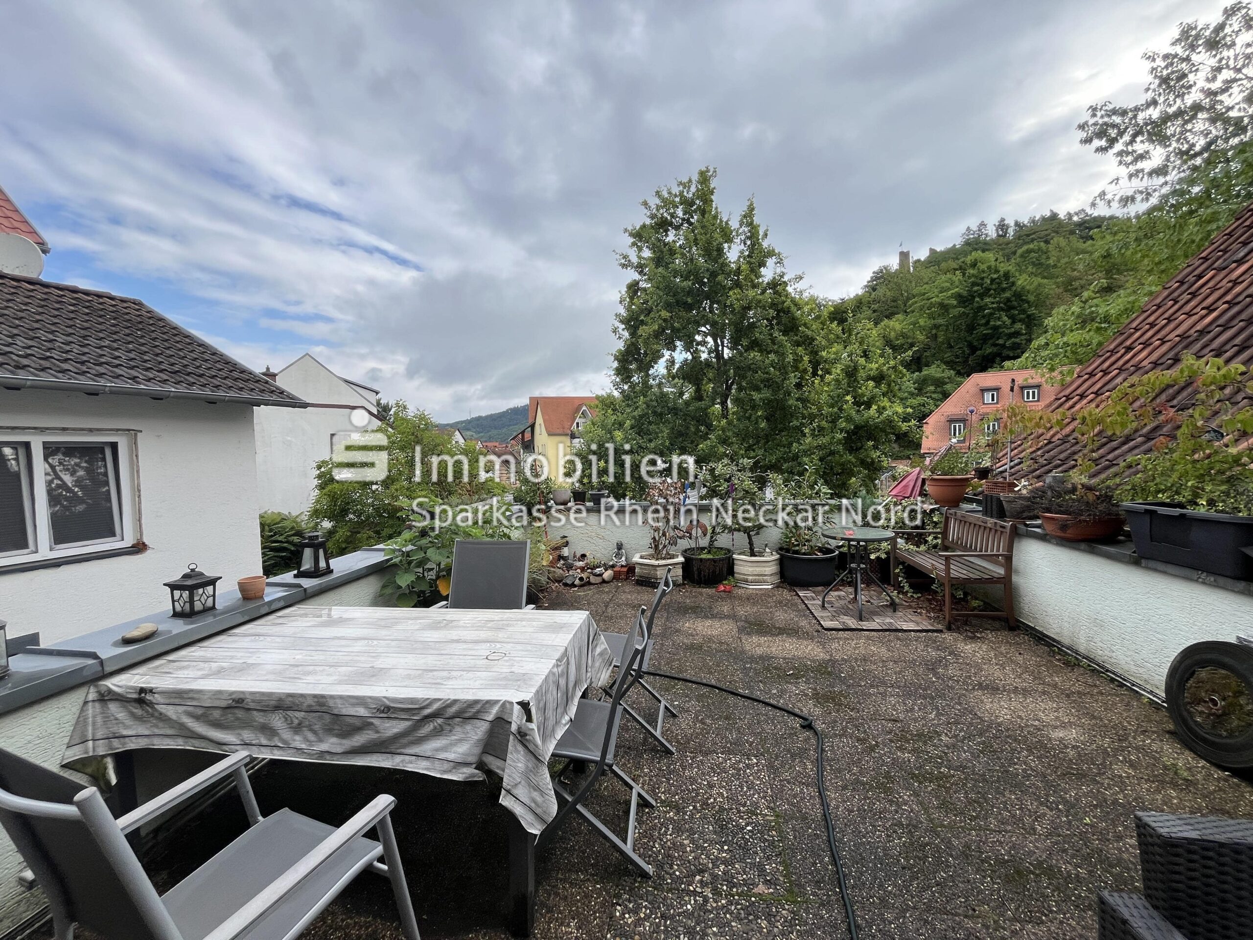 Blick über die Dachterrasse