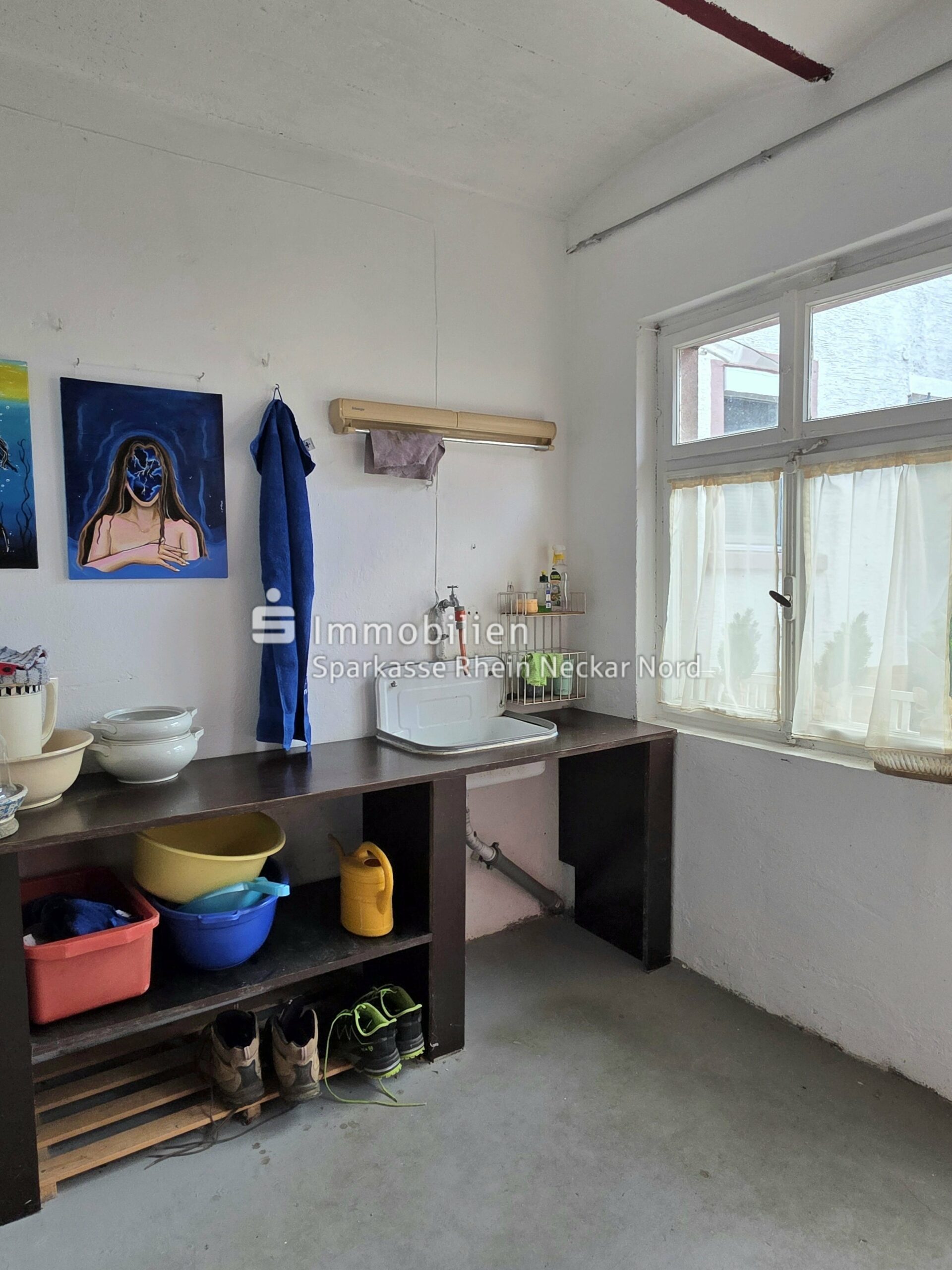 Innenleben gemauerter Schuppen