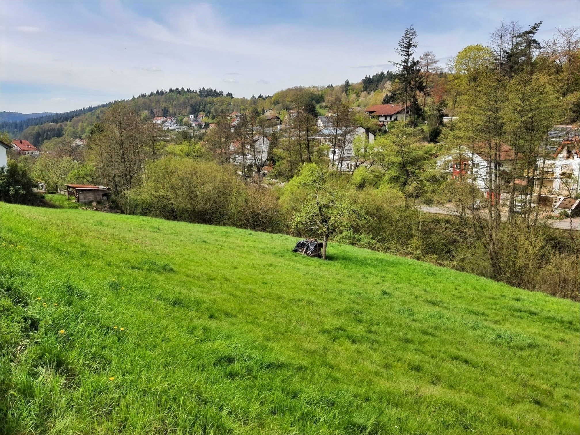 Blick auf den Bauplatz