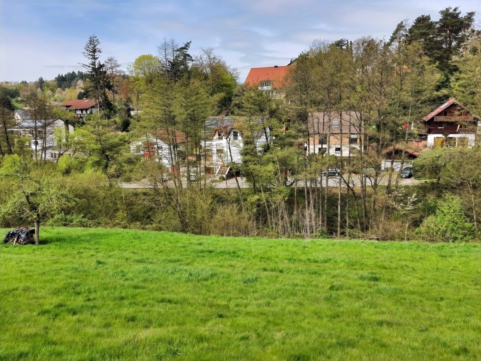 Blick auf den Bauplatz