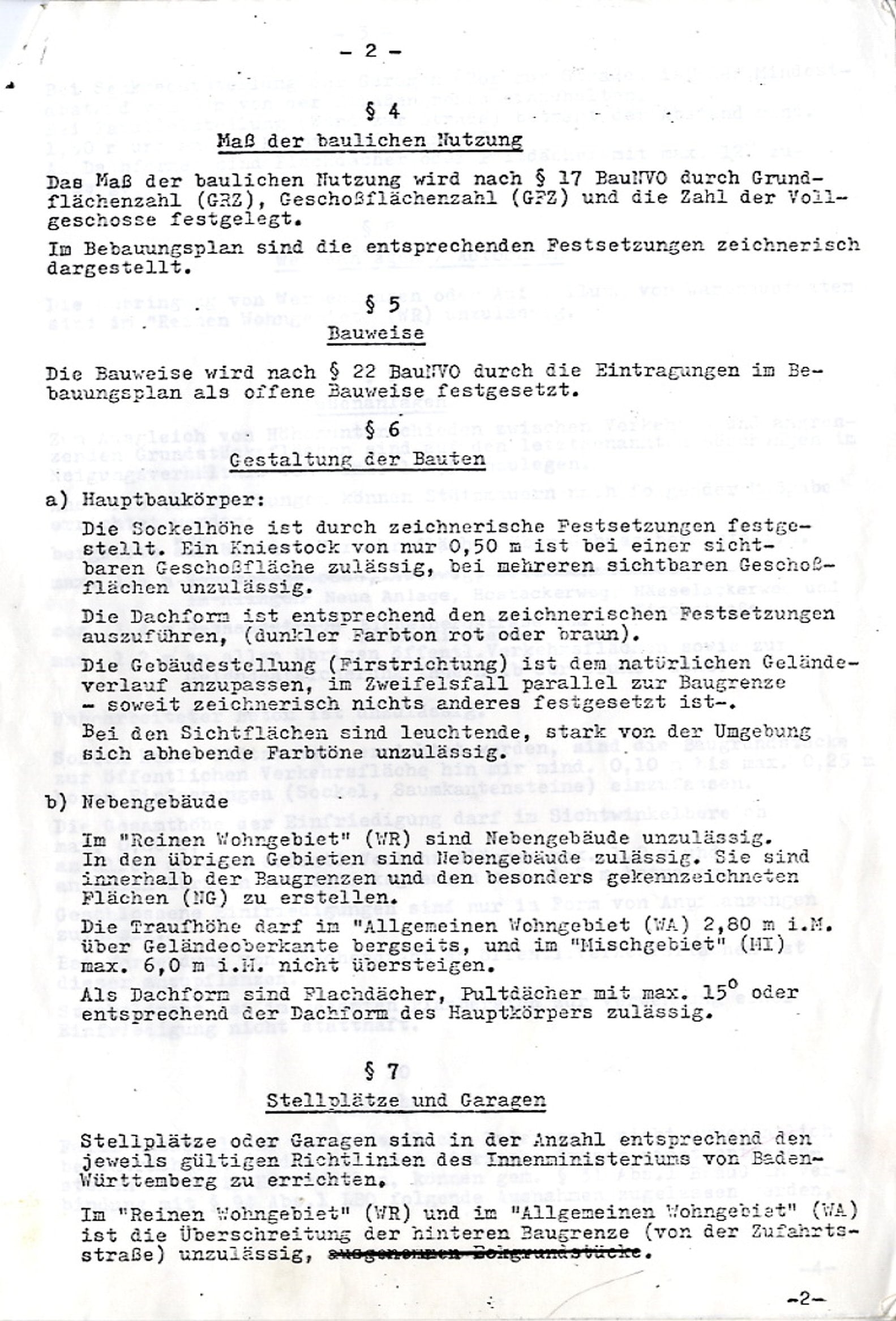 Satzung über B-Plan