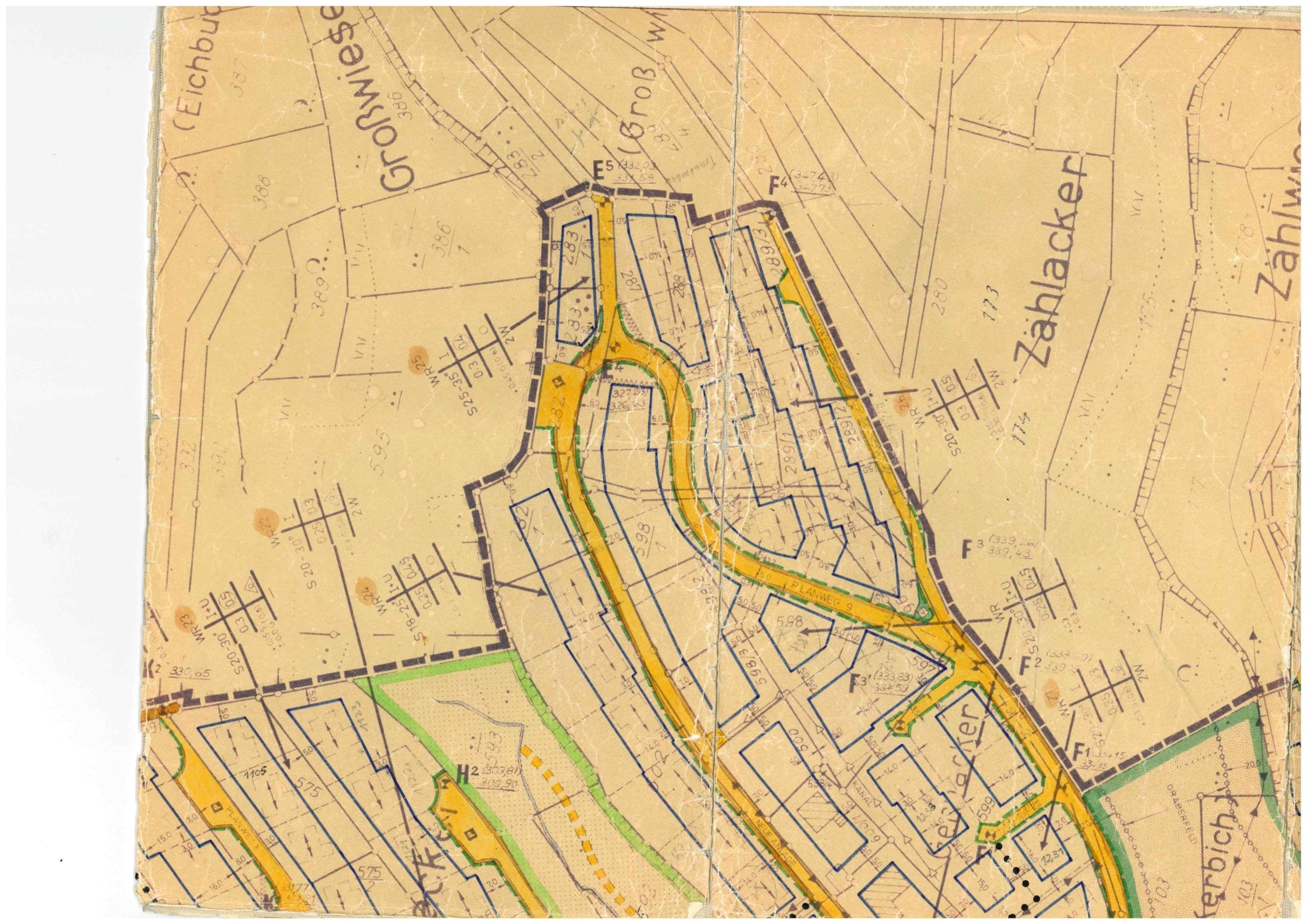 Bebauungsplan Detailansicht