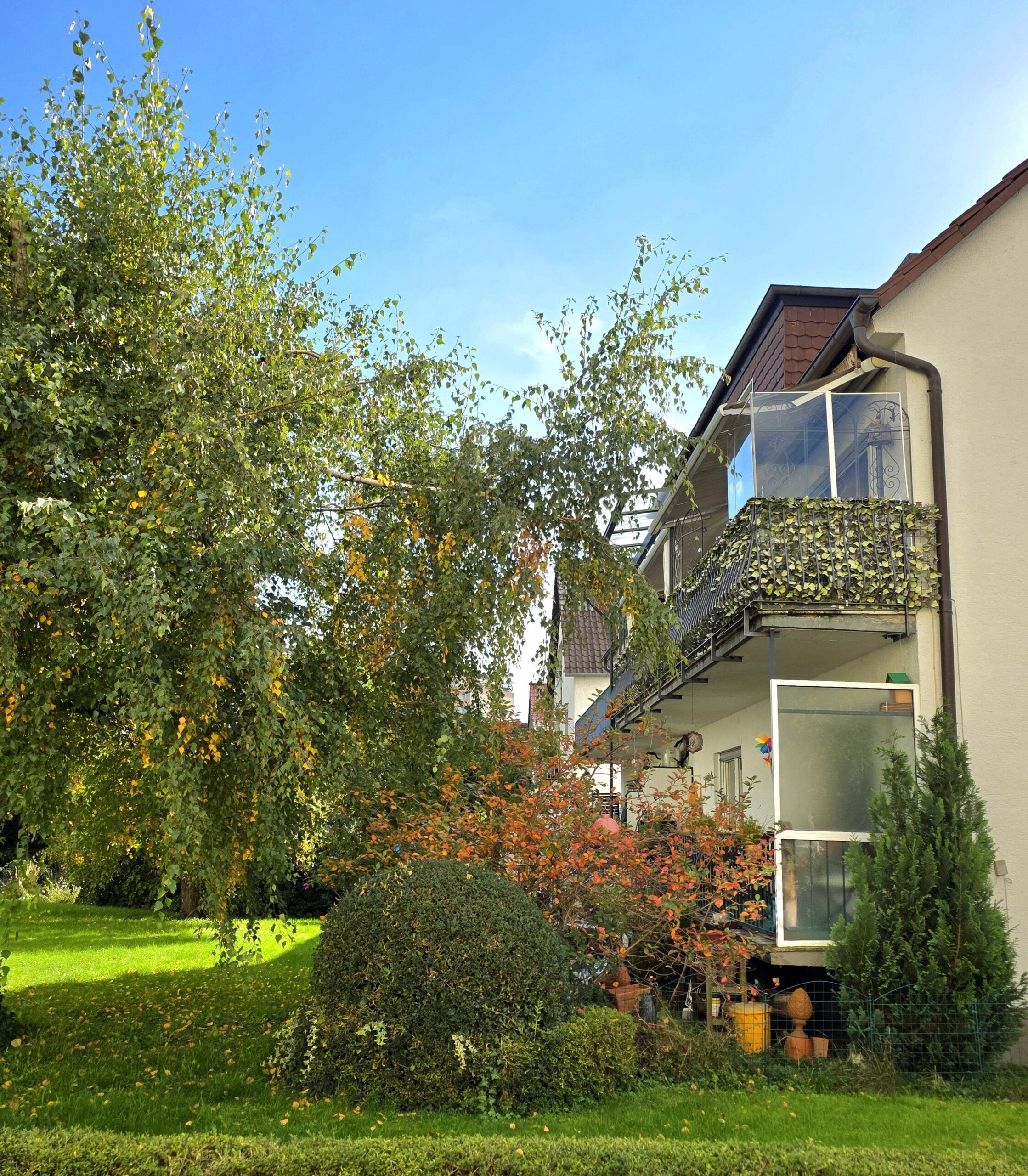 seitliche Balkonansicht