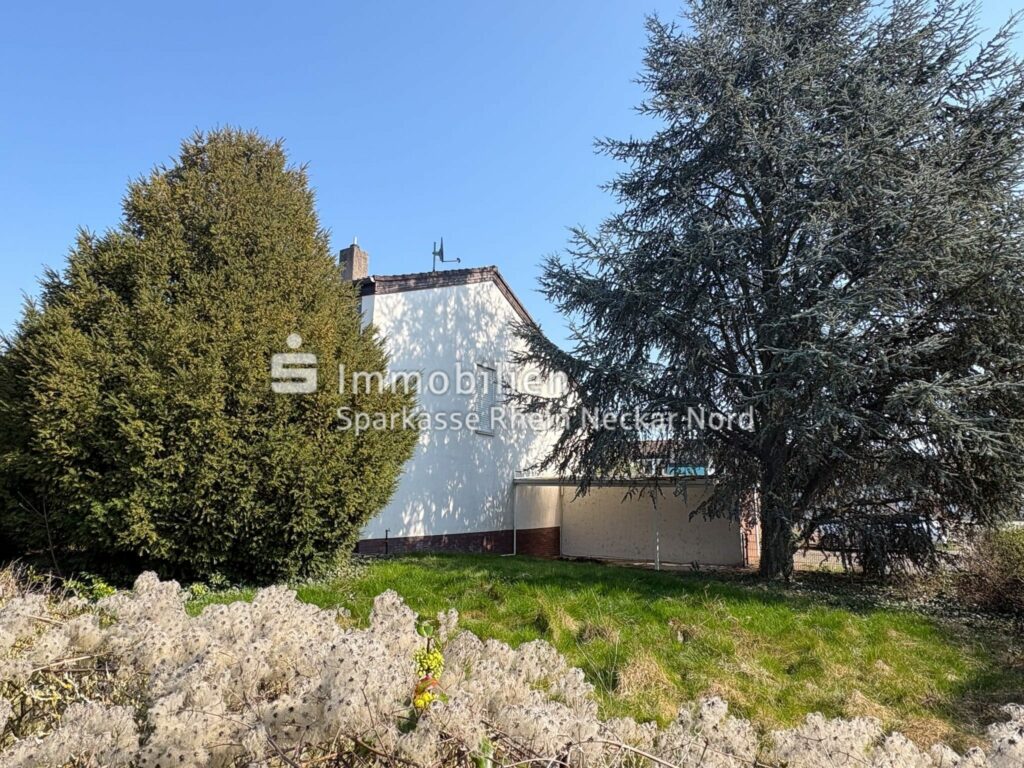 Seitliche Ansicht des Hauses