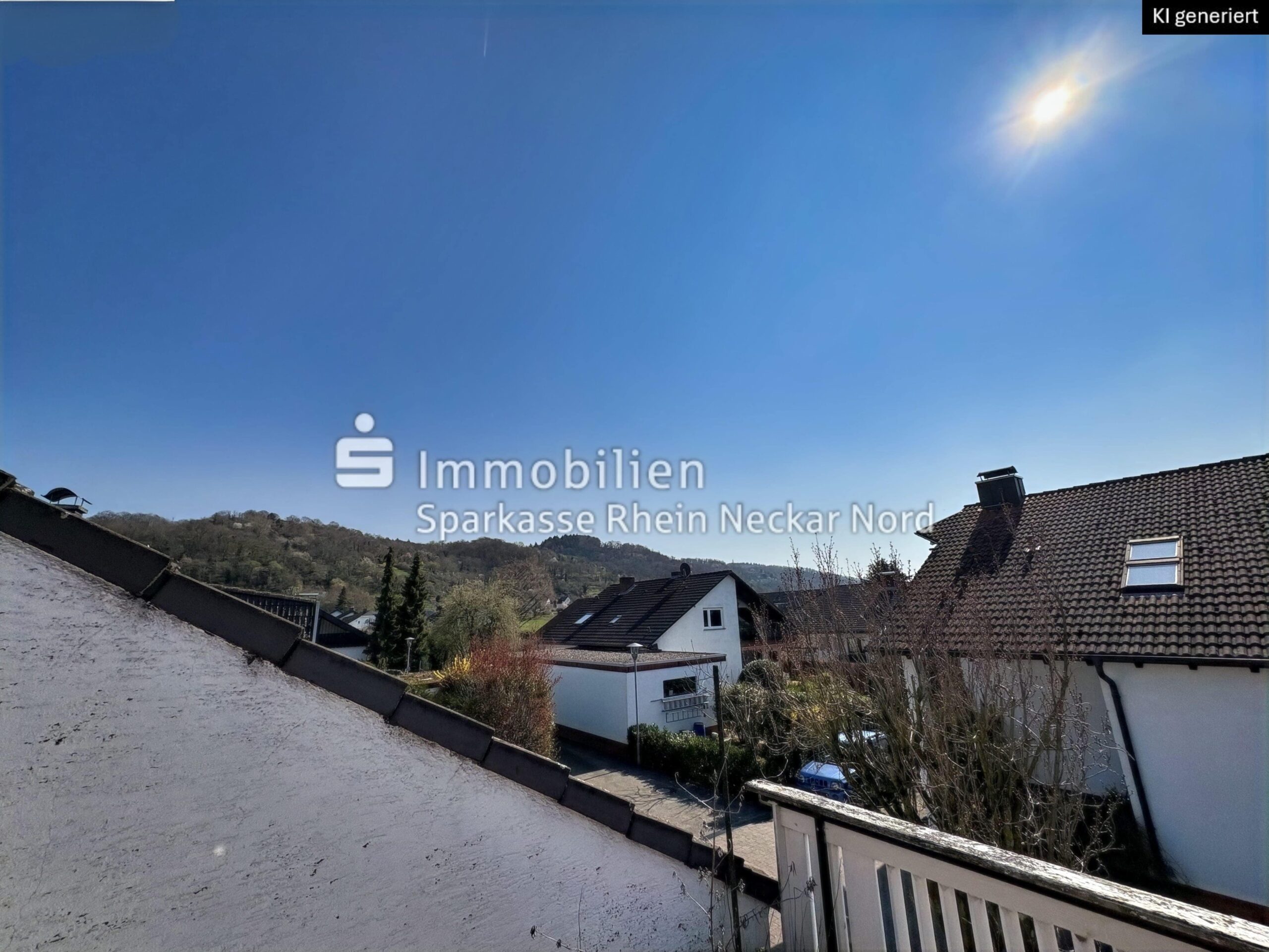 Blick vom Balkon